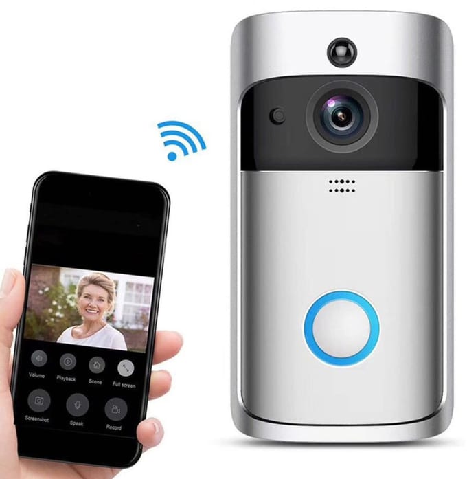Allecto - Smart Wifi Videodeurbel met Bewegingsdetectie en 166° Hoek