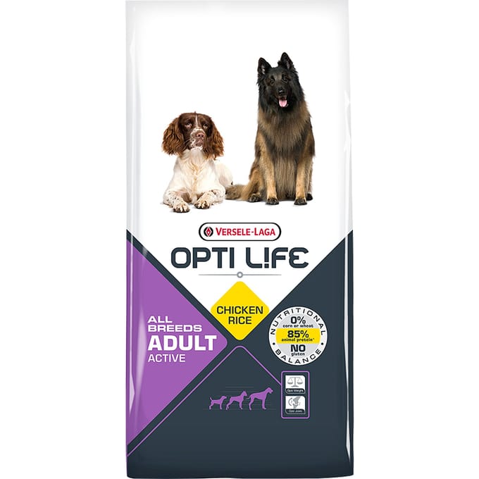 2x12,5kg Adult Active Opti Life Hondenvoer