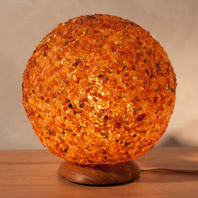 Wagner Life Sferische amber LED tafellamp