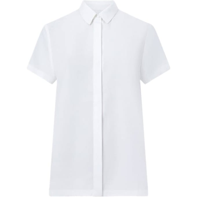 French Connection Pleat Back Button Thru Winter White Maat: 8 | Blouses Outlet | Dames | Wit