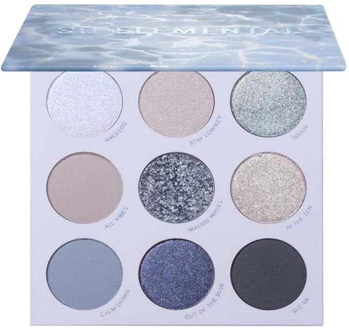 ColourPop So Elemental Oogschaduw Palette – Blauw & Zilver – Metallic & Matte – Hoog Gepigmenteerd – Laat je creativiteit de vrije loop