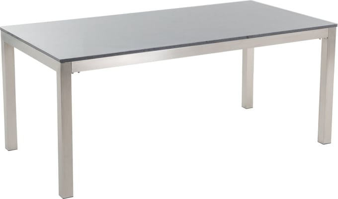 GROSSETO - Tuinset met 6 stoelen- Beige/Grijs - Graniet