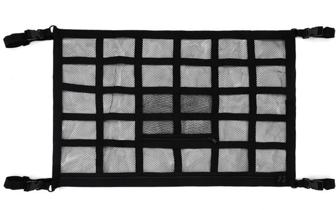 Ceiling Storage Net - Universeel Auto Plafond Cargo Net met Ritssluiting - Geschikt voor de Meeste Auto's en Camperopbergnet - 25.6 x 35.4 Inch
