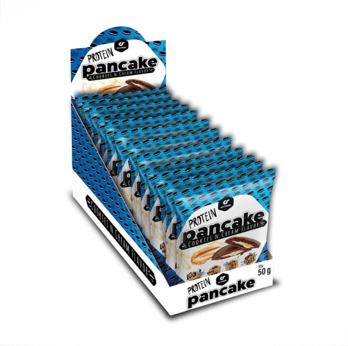 Go Fitness Protein Pancake (12x55g) Cookies n Cream (cacao dough) - Functionele voeding - Eiwit Snacks