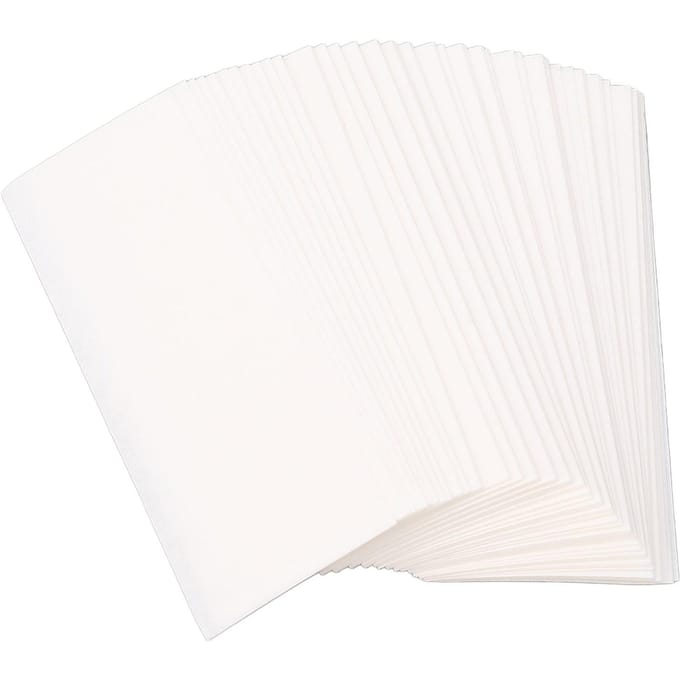 100 STUKS Saxofoon Schoonmaakpapier Neutraal Katoen Saxofoon Klarinet Toets Absorbent Papier white