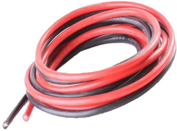 2m Zuivere Siliconen Draad Stroomkabel 10 AWG Batterijkabel voor RC-toepassingen