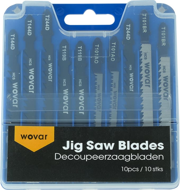 Wovar Decoupeerzaagbladen voor hout | Set 10 stuks | Decoupeerzaagjes
