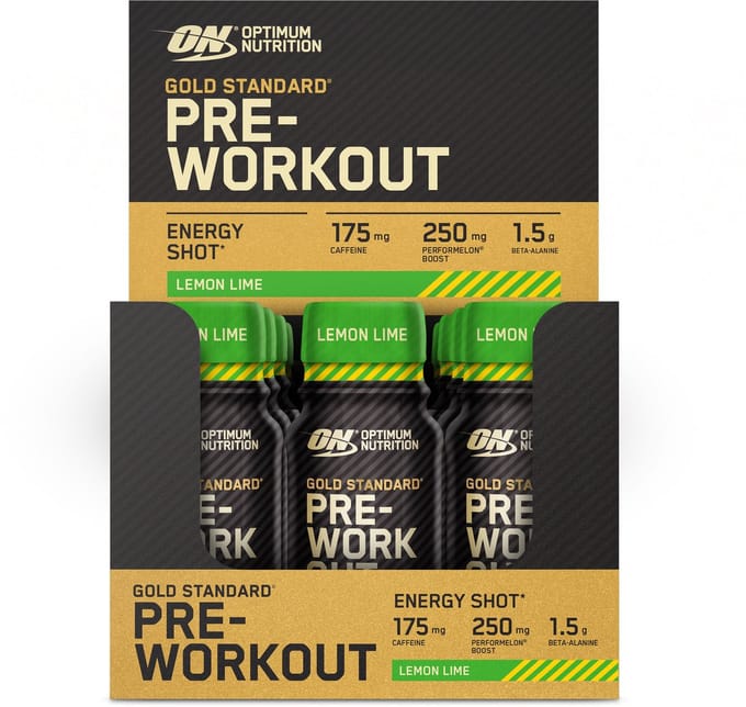 Optimum Nutrition Gold Standard Pre Workout Shots - Pre-Workout Lemon Lime - Ready to Drink - 1 shot (60ml)
