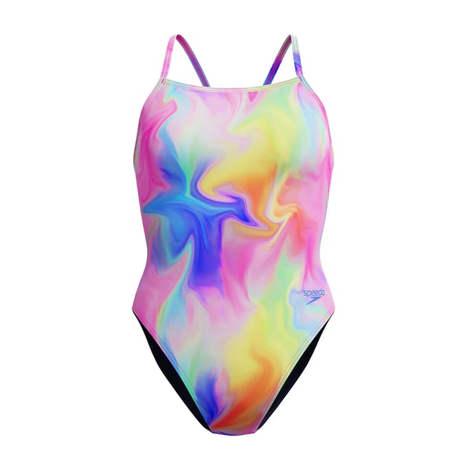 Dameszwempak 1-delig met print Speedo V-Back 2.0