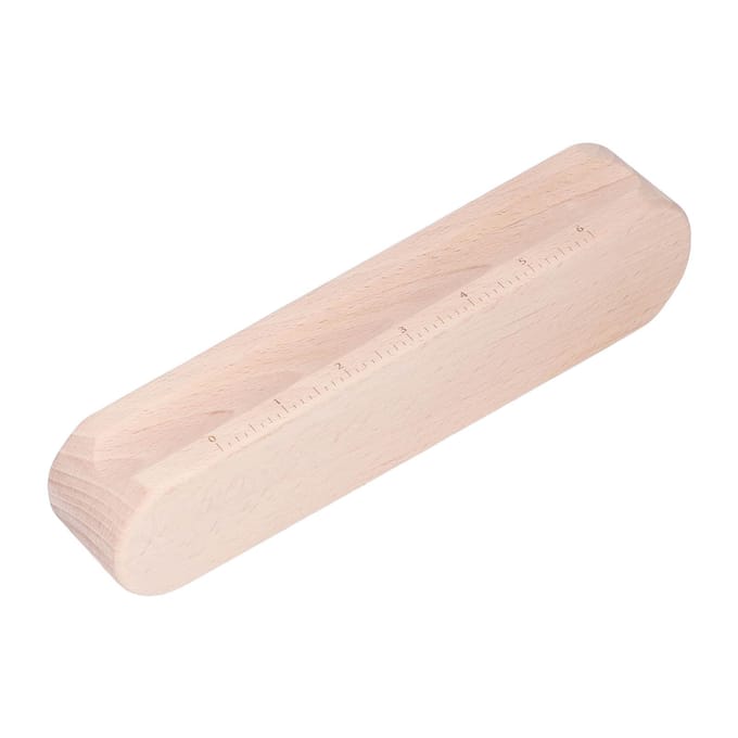 Quilters Clapper Stevig Hout Ronde Hoek Gladmaken Multifunctioneel Hardhout Kleermakers Clapper voor Kleding Strijken Naaien beige