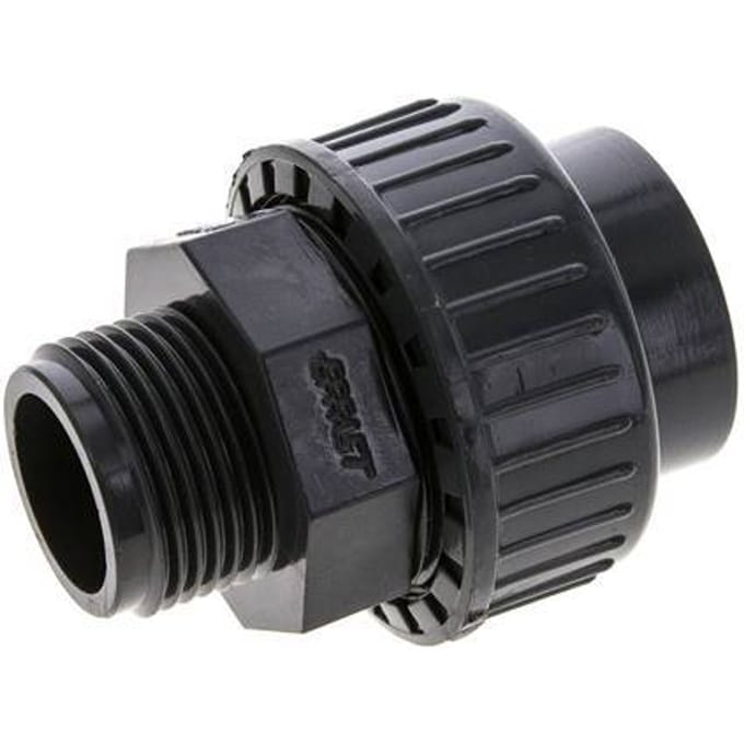 PVC Rechte Lijmmof 32mm x Buitendraad R 1'' EPDM