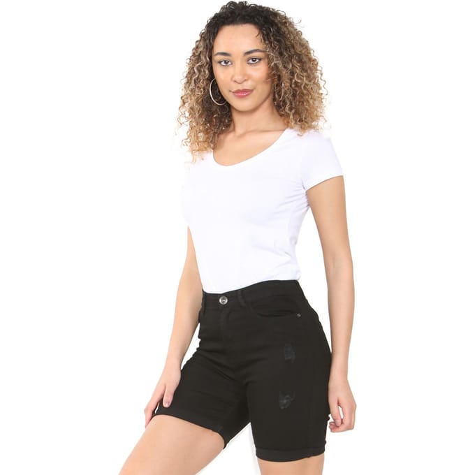 Enzo | Denim Shorts - Zwart