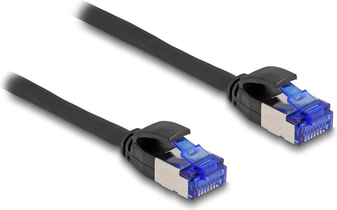 Delock RJ45 Network Cable Cat.6A S/FTP Slim 3 m black