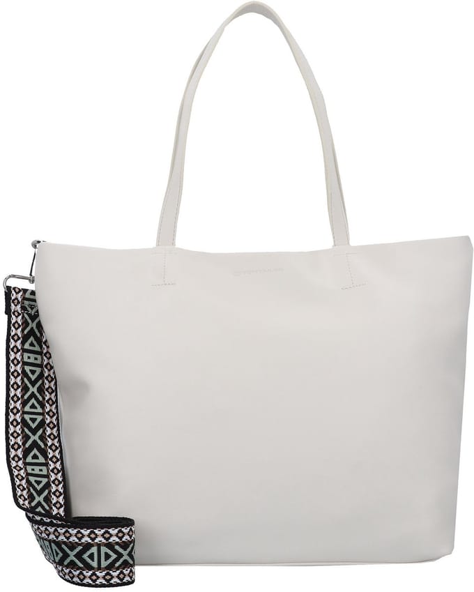 TOM TAILOR Schoudertas Palina Zip Shopper Cream White Crème