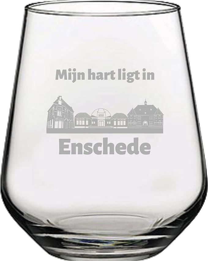 Gegraveerde Drinkglas 42,5cl Enschede