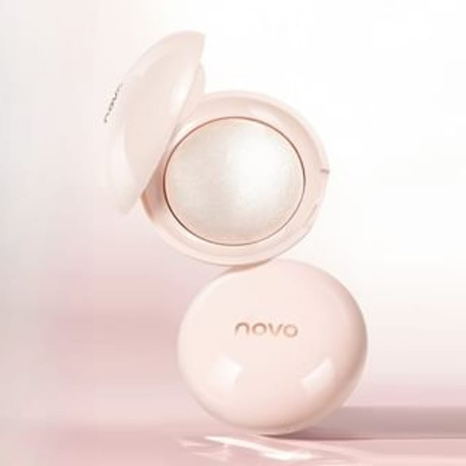 NOVO - Gilded Risque Monochrome Highlighter - 3 Colors 03# Pearl Pink - 5.5g