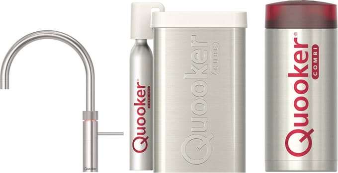 Quooker Fusion Square RVS met Combi Boiler + CUBE