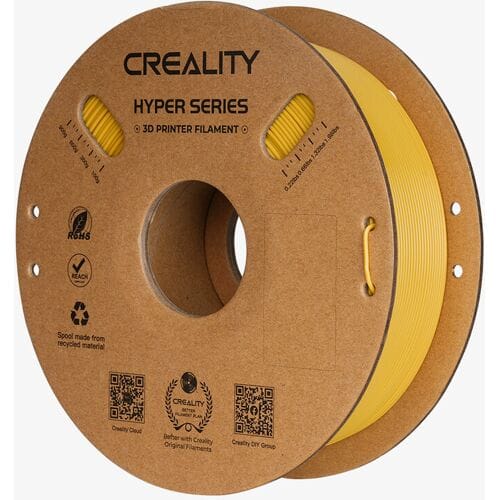 Creality Hyper PLA Goud 1 kg, hogesnelheid 30-600 mm/s, dimensionele nauwkeurigheid +/-0,02 mm, compatibel met de meeste FDM 3D-printers, 1 kg (2,2