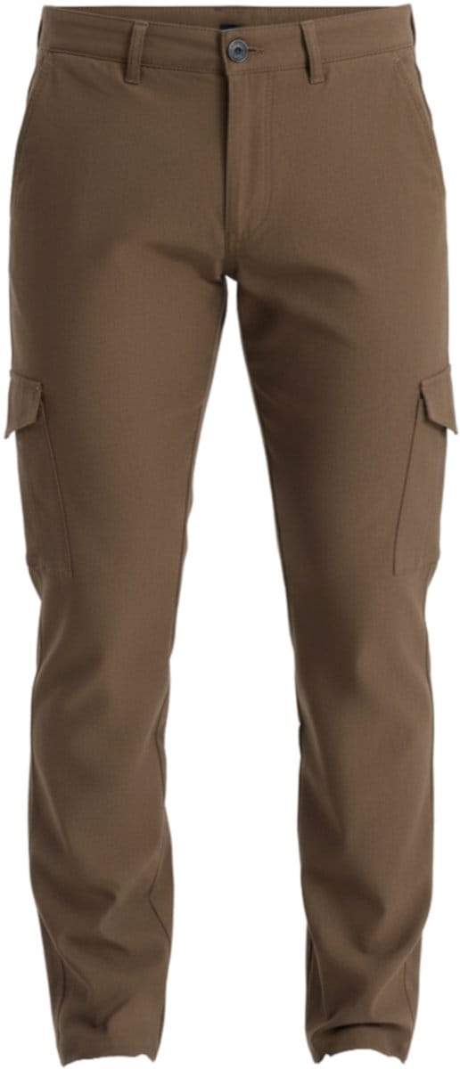 OMBRE Broek - Regular Fit - Viscose - Knopen Olijf M