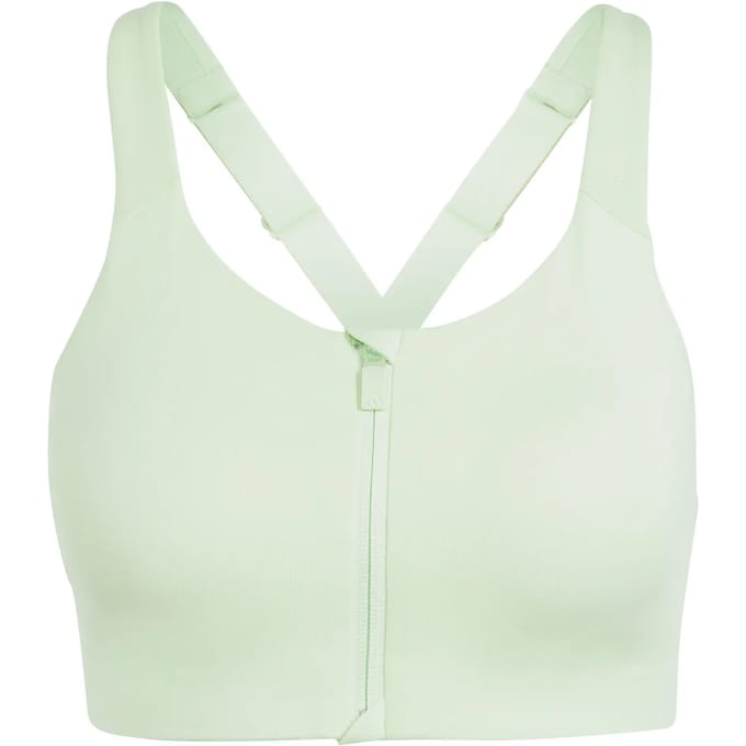 adidas Performance TLRD Impact Luxe High-Support Beha met Rits - Dames - Groen- 80B