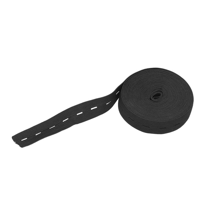 Bande Élastique à Boutonnières Portable Multipurpose Maison Bureau Pratique Outil de Fixation Élastique Noir noir