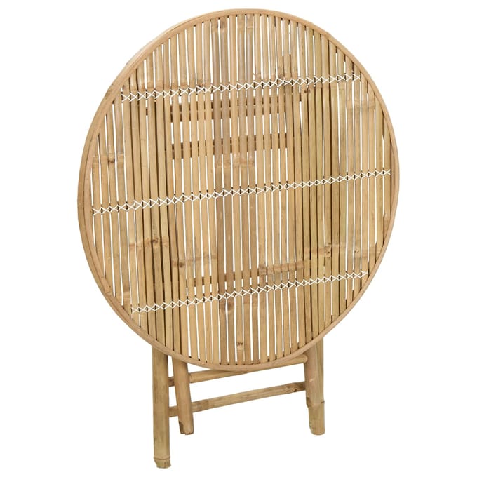vidaXL Tuinstafel Naturel 80 x 70 cm Bamboe