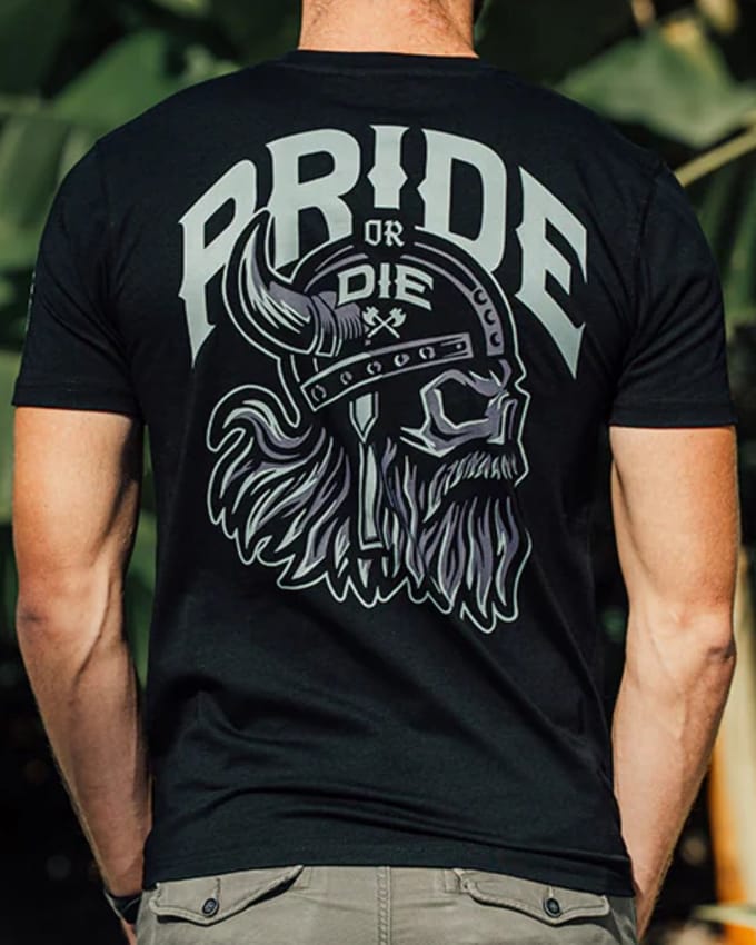 PRiDE or Die BROTHERHOOD V2 T-Shirt Zwart - S