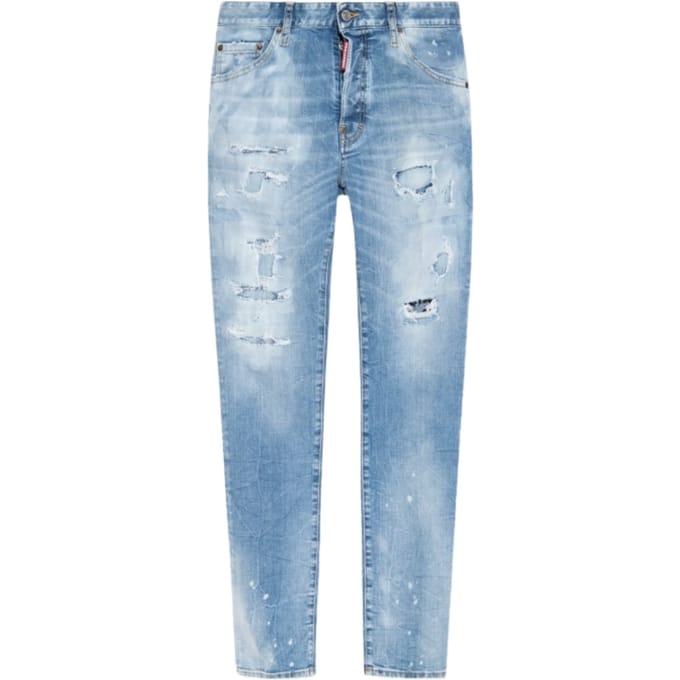 Dsquared2 Cool Guy Jeans Destroyed Wash Lichtblauwe Jeans