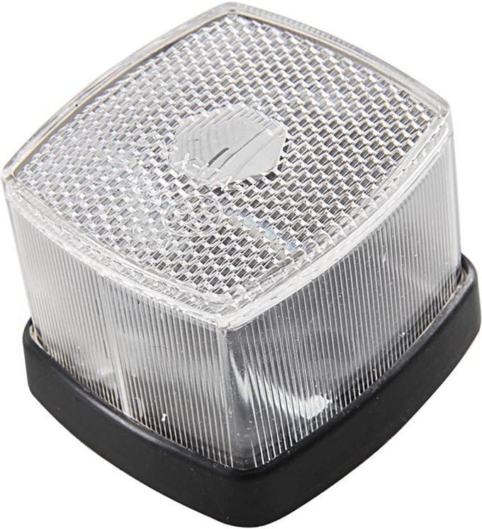 zijmarkeringslamp wit 12/24 volt - zijlamp - contourlamp - breedtelamp