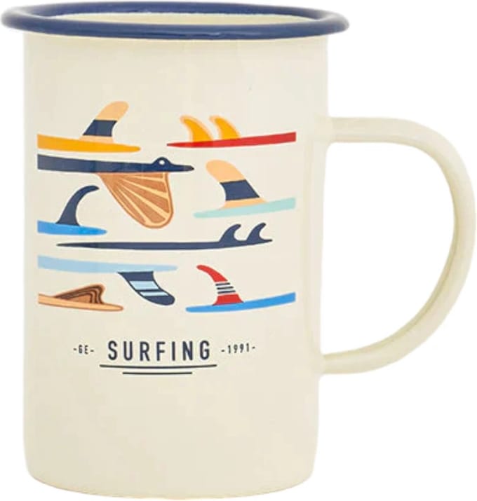 Emaille beker Surfing 8x11.5 - Batela