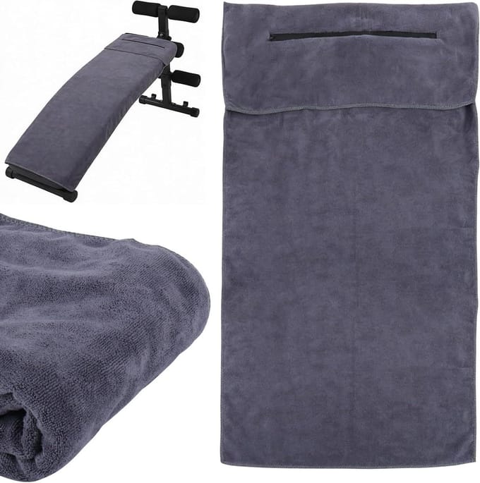 Fitnesshanddoek - Sporthanddoek Microvezel - Actieve Training - Sneldrogend Absorberend - 50 x 120 cm - Grijs