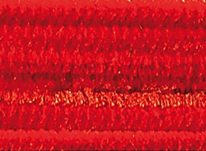 Chenilledraad Folia 50cm lang - 10 stuks rood