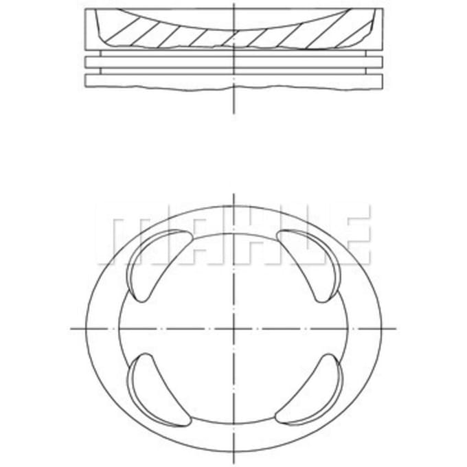 Zuiger MAHLE 081 PI 00104 002
