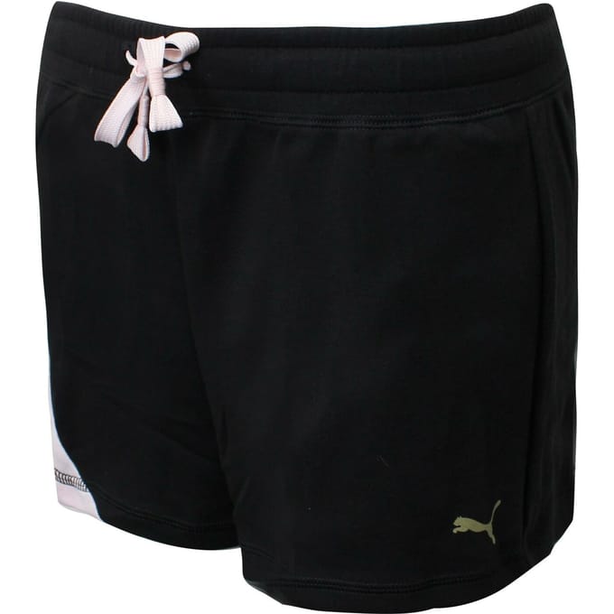 Puma Dames Sweet Shorts Casual Hardloop Lounge Broek Zwart 518142 02