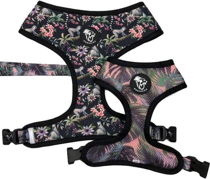 Frenkiez reversible Harness Maki Flower, X-Large