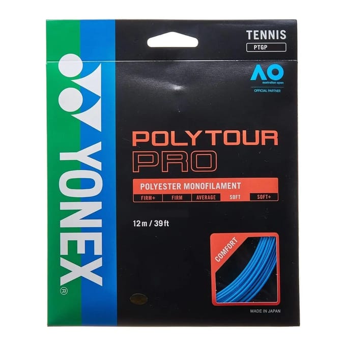 Yonex Polytour Pro H/g Badminton Enkele Snaar Transparant 1.25 mm