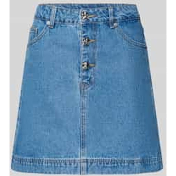 Jeansrok met knoopsluiting, model 'CECI'