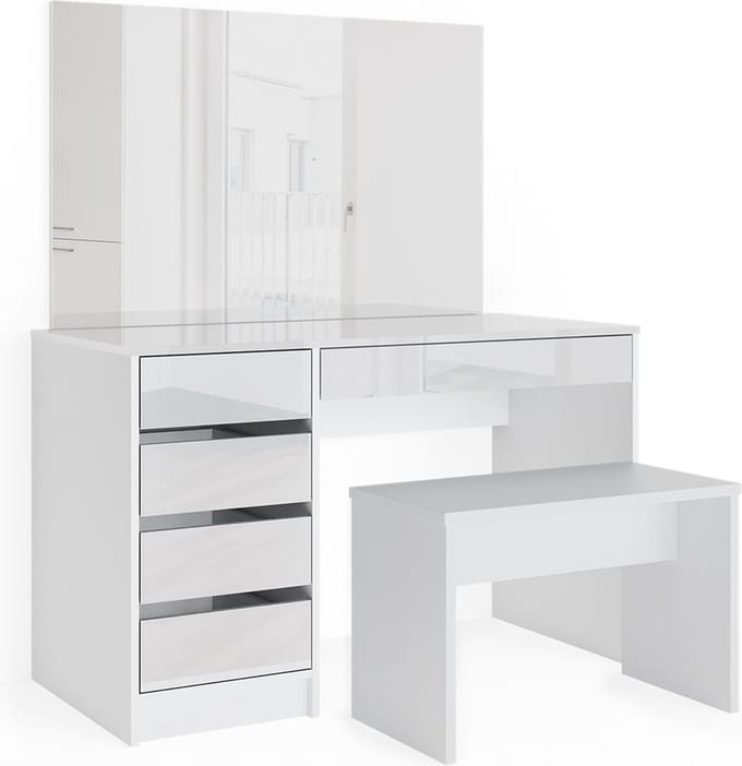 Vicco Sherry Kaptafel – 120 cm met bank Wit