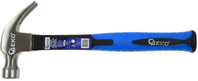 GEKO Kloppen - klauwhamer - 500g - glasvezel antislip greep - 330 mm
