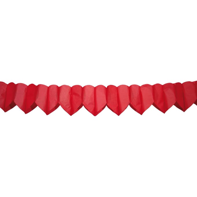 Folat - Hartslinger Rood (6 meter) - Valentijnsdag versiering - Valentijnsdag cadeau - valentijnsdag