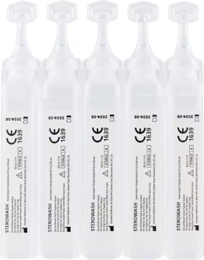 Sterowash ampullen 25 stuks - 25 x 20 ml - Oogspoeling - Eenmalig gebruik