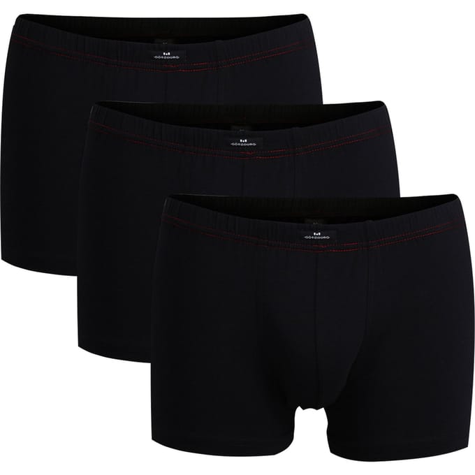 Gotzburg heren boxers (3-pack) - normale lengte - zwart