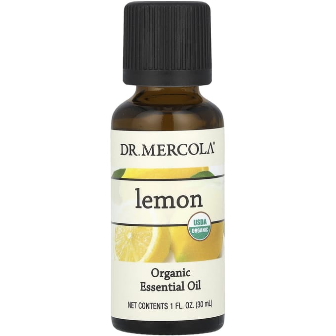 Dr. Mercola, Organic Essential Oil, Lemon, 30 Ml (1 Fl Oz)