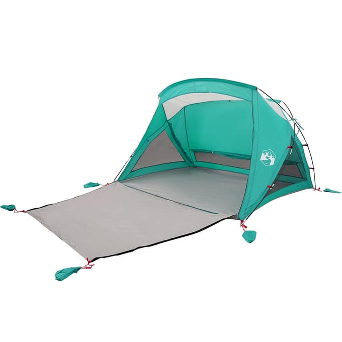 vidaXL - Strandtent - 2-persoons - zeegroen - waterdicht