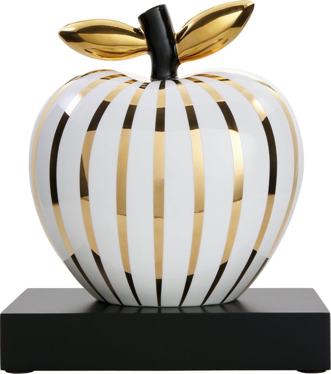 Goebel - Studio 8 | Decoratief beeld Appel - Golden Sunlight | Porselein - 28cm - Limited Edition
