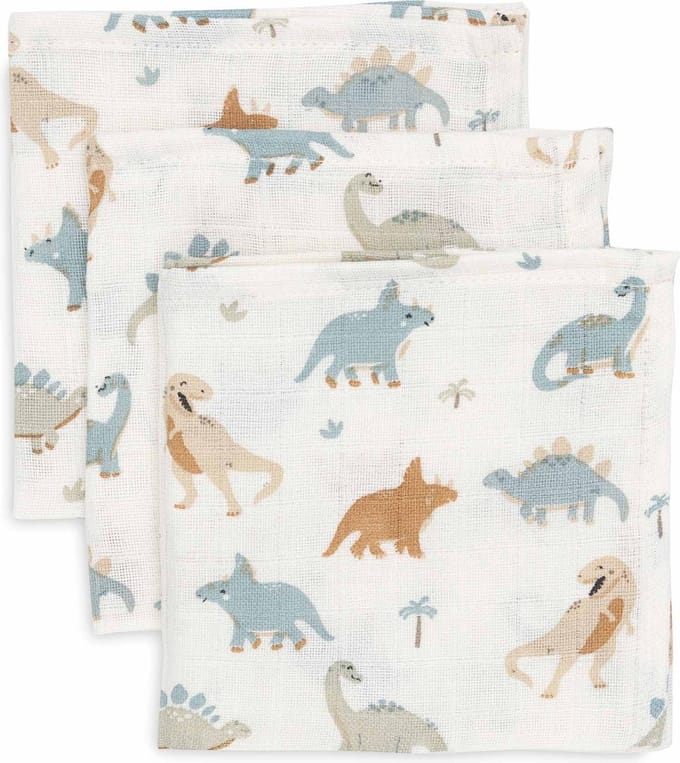 Jollein Hydrofiel Monddoekje 31x31cm Roarsome (3pack)
