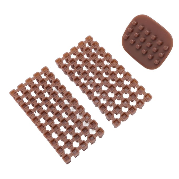 Stempel van Kleiaardewerk Plastic Multifunctionele Mini Polymer Klei Alfabetstempel voor Koekje brown