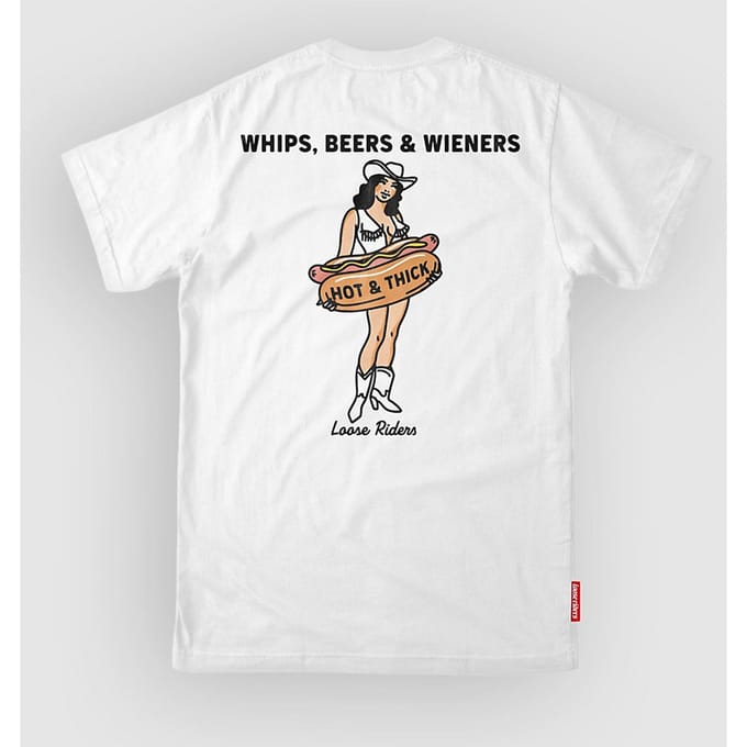 Loose Riders Hot & Thick Tech Tee wit