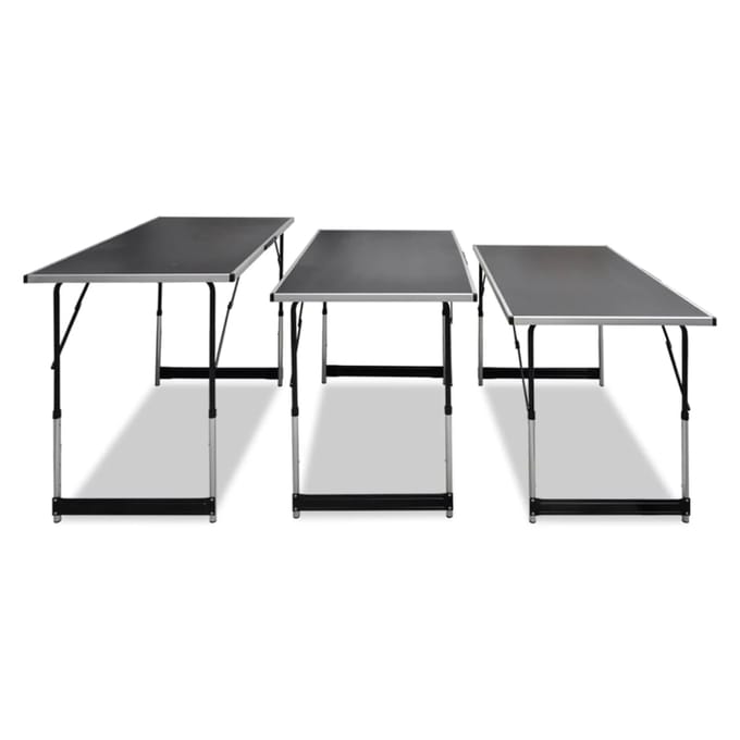 vidaXL Behangtafel inklapbaar en in hoogte verstelbaar 3 st