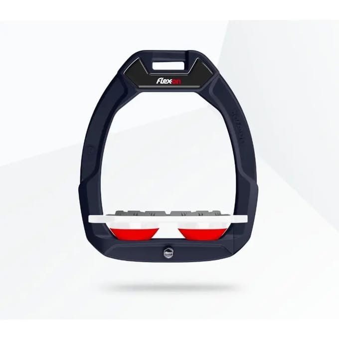 Veiligheidsstijgbeugels Plat Grip Groen/Wit/Rood Flex-On Safe-On
